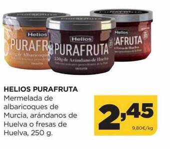 Alimerka Helios purafruta mermelada de albaricoques de murcia arándanos de huelva o fresas de huelva oferta