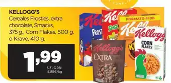 Alimerka Kellogg's cereales frosties extra chocolate smacks corn flakes o krave oferta