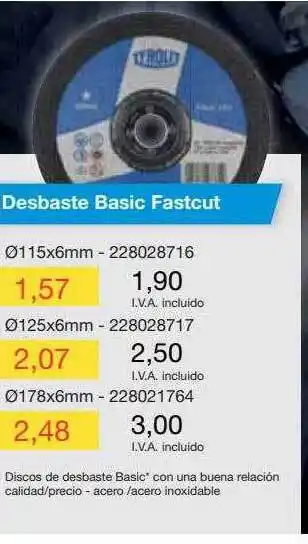 Desbaste basic fastcut