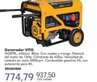 Coinfer Generador vito vig8trl oferta
