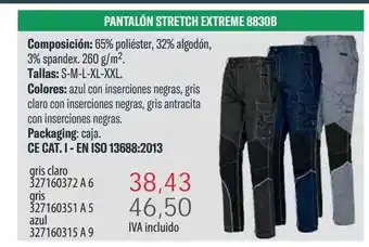Coinfer Pantalón stretch stretch extreme 8830b oferta