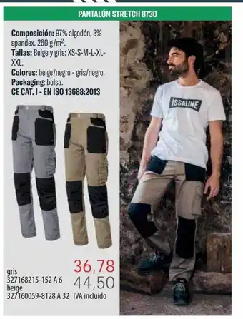 Coinfer Pantalón stretch 8730 oferta