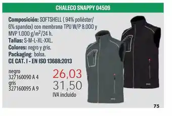 Coinfer Chaleco snappy 04509 oferta
