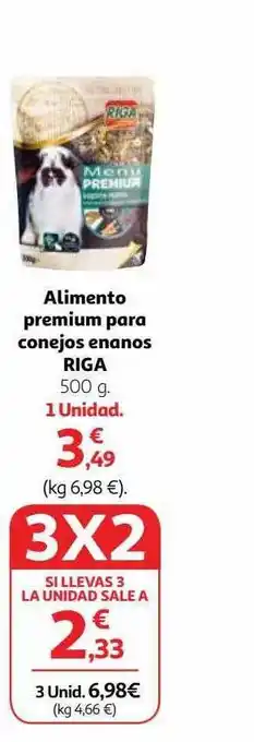 Alcampo Alimento premium para conejos enanos riga oferta