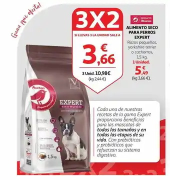 Alcampo Alimento seco para perro expert oferta