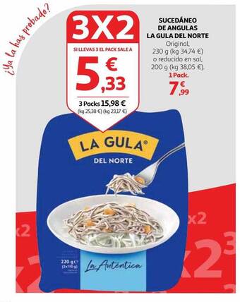 Alcampo Sucedáneo de angulas la gula del norte oferta