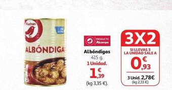 Alcampo Albóndigas oferta