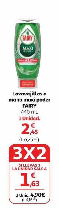 Alcampo Lavavajillas a mano maxi poder fairy oferta