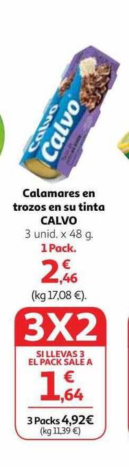 Alcampo Calamares en trozos en su tinta calvo oferta