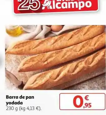 Alcampo Barra de pan yodada oferta