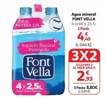 Alcampo Agua mineral font vella oferta