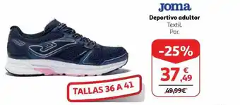 Alcampo Joma deportivo adultor oferta