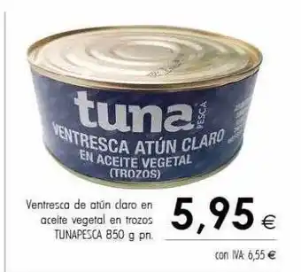 Cash Ifa Ventesca de atún claro en aceite vegetal en trozos tunapesca oferta
