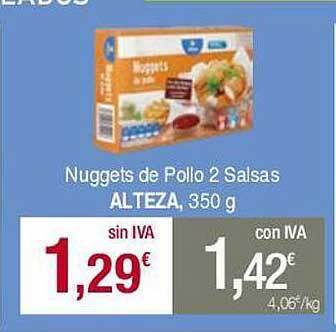 Masymas Nuggets de pollo 2 salsas alteza oferta