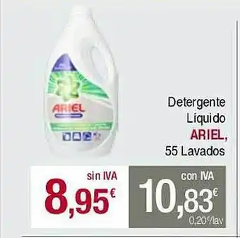 Masymas Detergente líquido ariel 55 lavados oferta