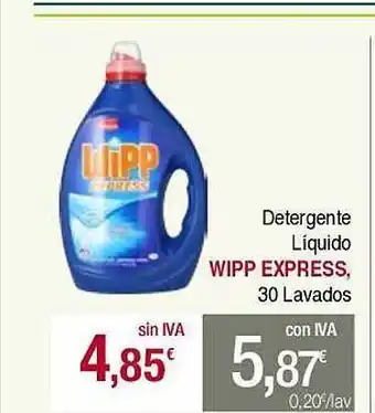 Masymas Detergente líquido wipp express 30 lavados oferta