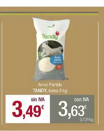 Masymas Arroz partido tandy bolsa oferta