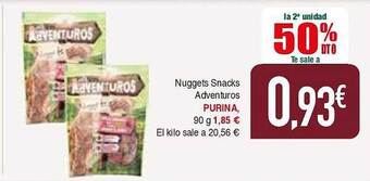 Masymas La 2a unidad 50% dto nuggets snacks adventuros purina oferta