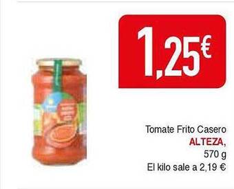 Masymas Tomate frito casero alteza oferta