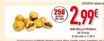Masymas Mini bollo preñao de chorizo oferta