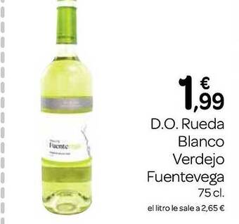 Supermercados El Jamón D.o. rueda blanco verdejo fuentevega oferta