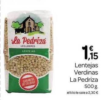 Supermercados El Jamón Lentejas verdinas la pedriza oferta