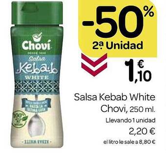 Supermercados El Jamón Salsa kebab white chovi oferta