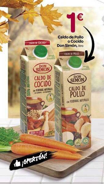 Supermercados El Jamón Caldo de pollo o cocido don simón oferta