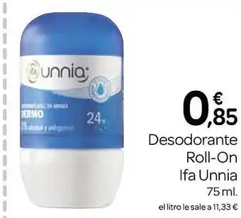 Supermercados El Jamón Desodorante roll-on ifa unnia oferta