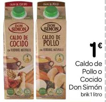 Supermercados El Jamón Caldo de pollo o cocido don simón oferta