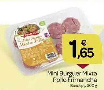 Supermercados El Jamón Mini burger mixta pollo frimancha oferta