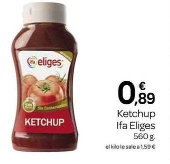 Supermercados El Jamón Ketchup ifa eliges oferta
