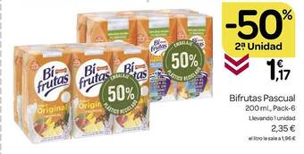 Supermercados El Jamón Bifrutas pascual oferta