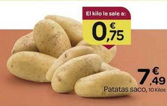 Supermercados El Jamón Patatas saco oferta
