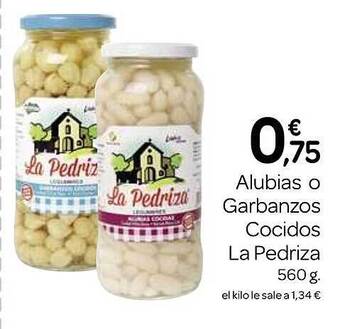 Supermercados El Jamón Alubias o garbanzos cocidos la pedriza oferta