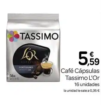 Supermercados El Jamón Café cápsulas tassimo l'or oferta