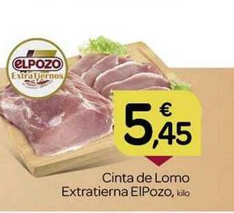 Supermercados El Jamón Cinta de lomo extratierna elpozo oferta