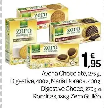 Supermercados El Jamón Avena chocolate digestive maría dorada digestive choco ronditas zero gullón oferta