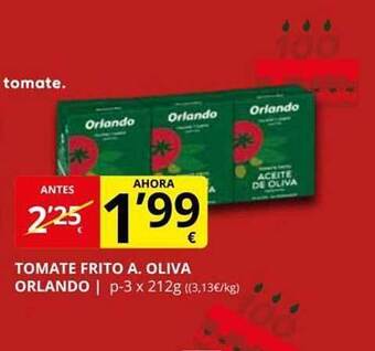 Supermercados MAS Tomate frito a. oliva orlando oferta