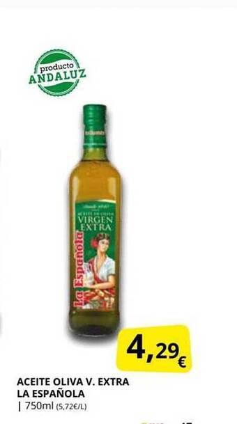 Supermercados MAS Aceite oliva v. extra la española oferta