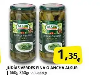 Supermercados MAS Judías verdes fina o ancha alsur oferta