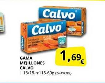 Supermercados MAS Gama mejillones calvo oferta