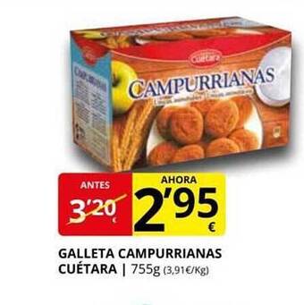 Supermercados MAS Galleta campurrianas cuétara oferta