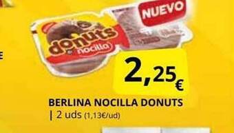 Supermercados MAS Berlina nocilla donuts oferta