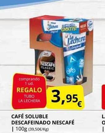 Supermercados MAS Café soluble descafeinado nescafé oferta