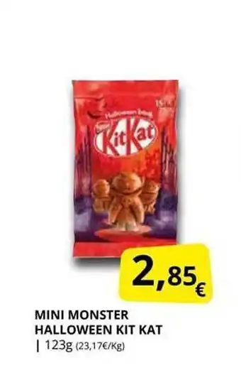 Supermercados MAS Mini monster halloween kit kat oferta