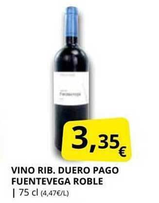 Supermercados MAS Vino rib. duero pago fuentevega roble oferta