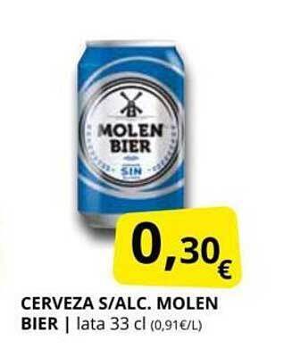 Supermercados MAS Cerveza s alc. molen bier oferta