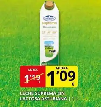 Supermercados MAS Leche suprema sin lactosa asturiana oferta