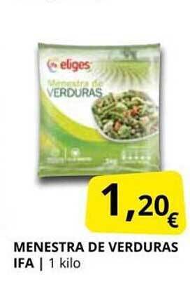 Supermercados MAS Menestra de verduras ifa oferta